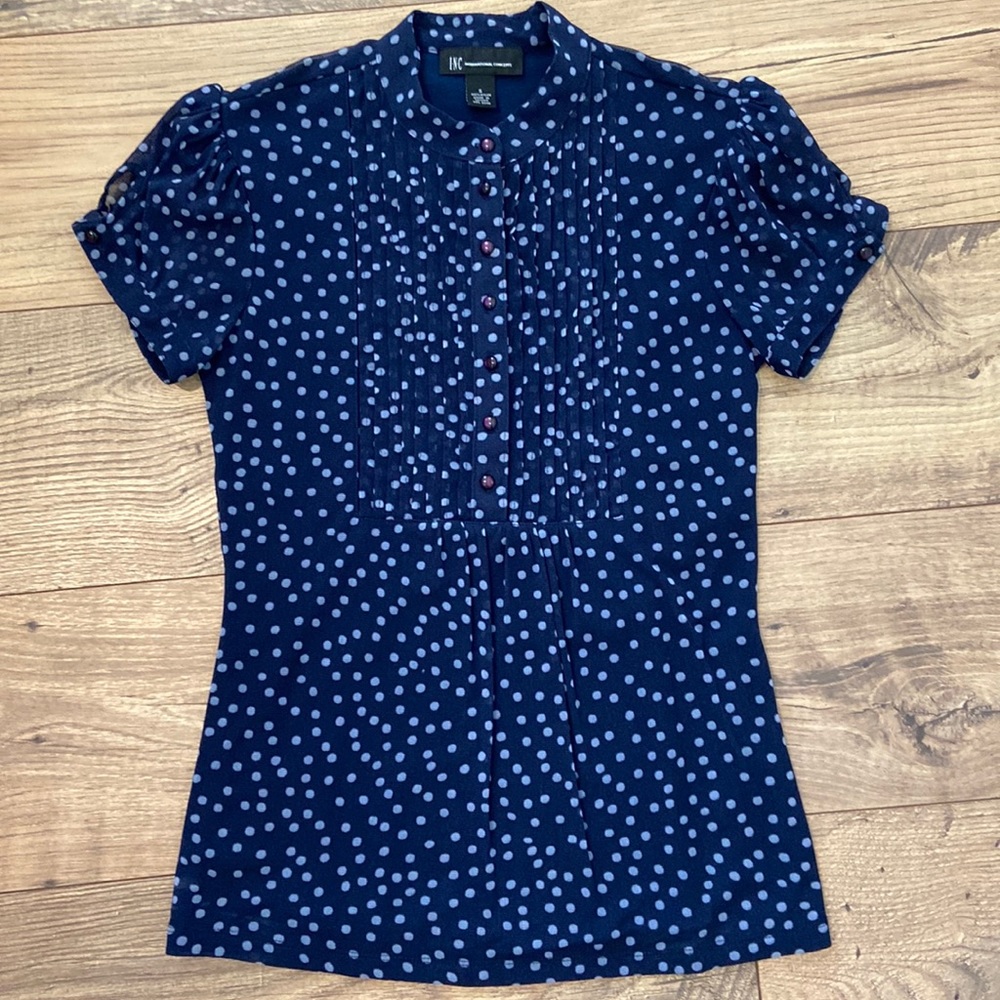 INC Polka Dot Blouse